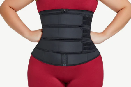 Wholesale Black Plus Size Three Detachable Belts Waist Trainer Fat Burning